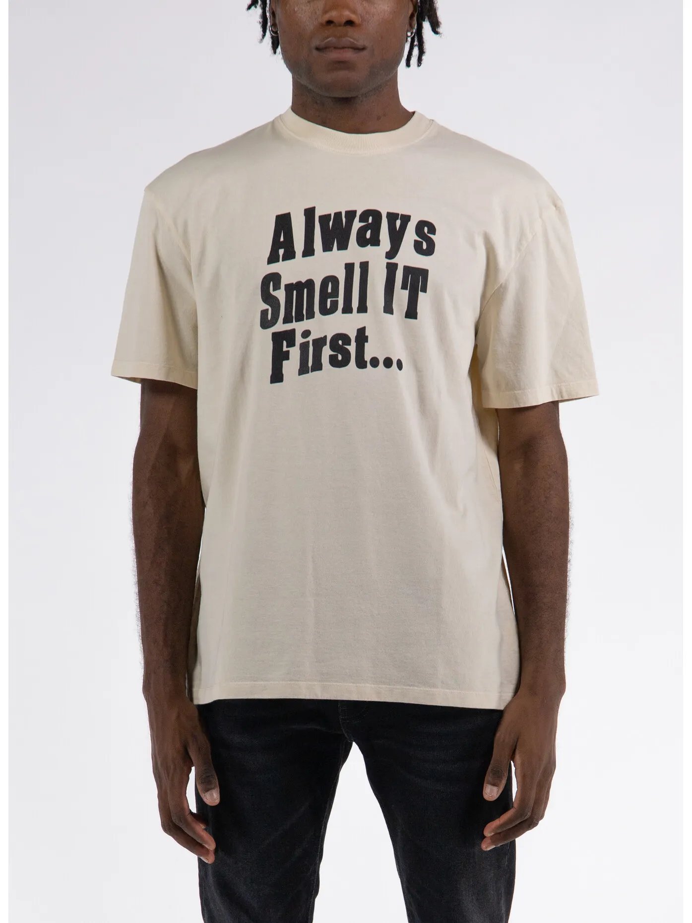     -AMISH    -T-SHIRT OVER SMELL IT-