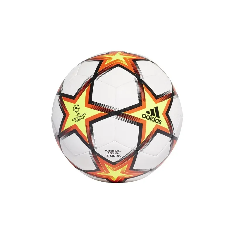 ADIDAS PALLONE UEFA CHAMPIONS LEAGUE PYROSTORM 2021/22 - UCL TRAINING - BIANCO/ARANCIONE/GIALLO