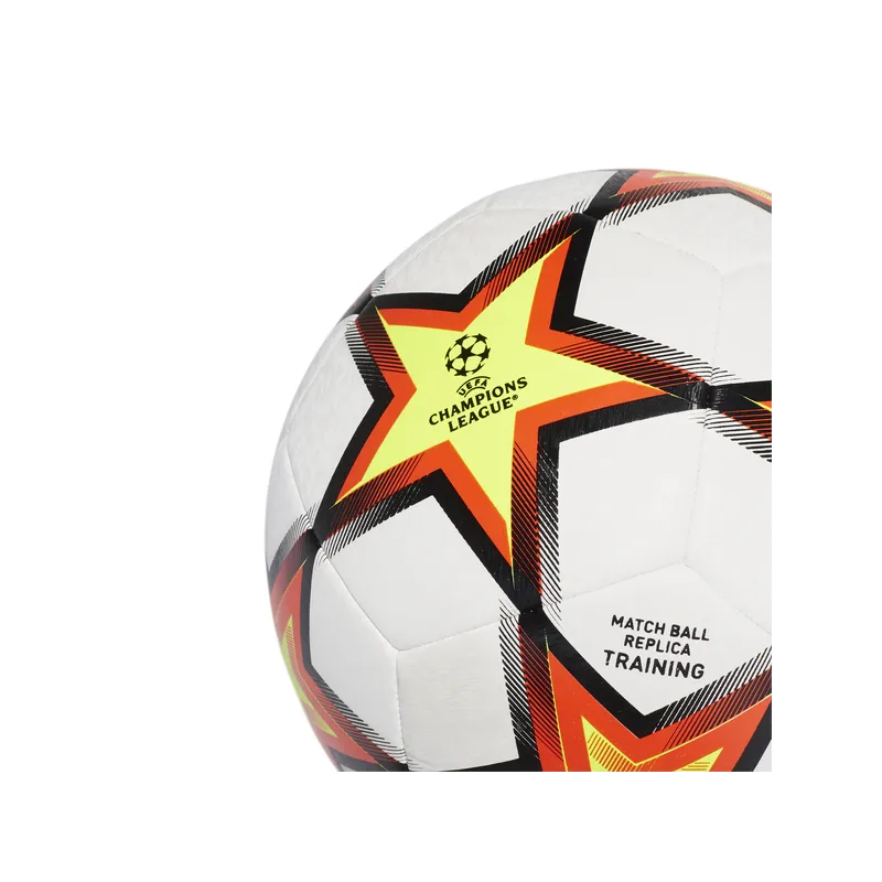 ADIDAS PALLONE UEFA CHAMPIONS LEAGUE PYROSTORM 2021/22 - UCL TRAINING - BIANCO/ARANCIONE/GIALLO