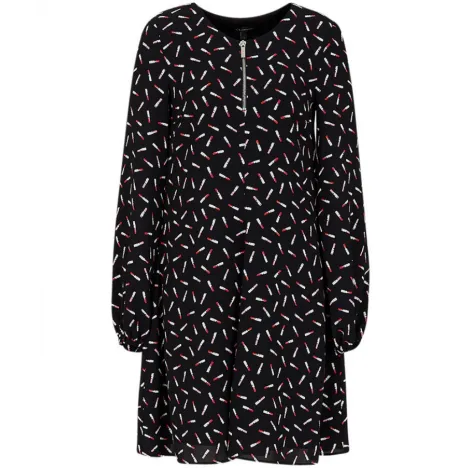 ARMANI EXCHANGE abito donna nero con stampa fantasia 6hya08