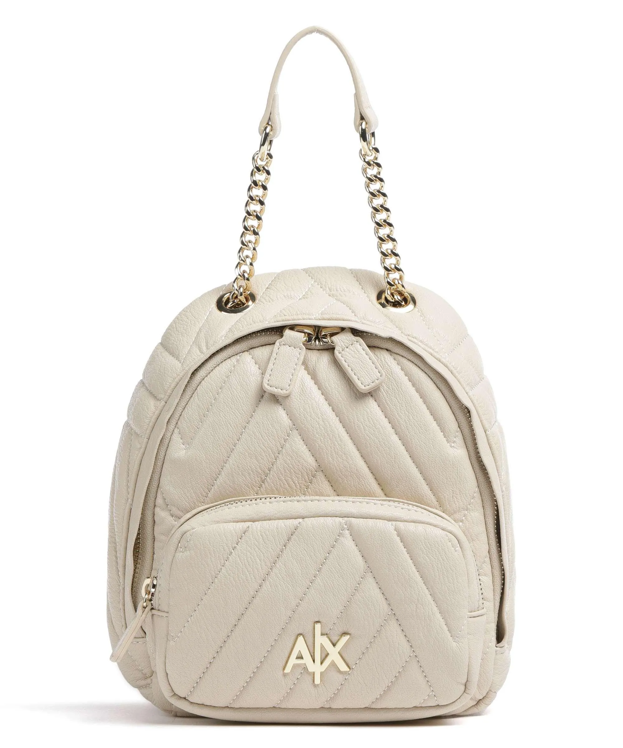  Armani Exchange Zaino pelle sintetica beige  