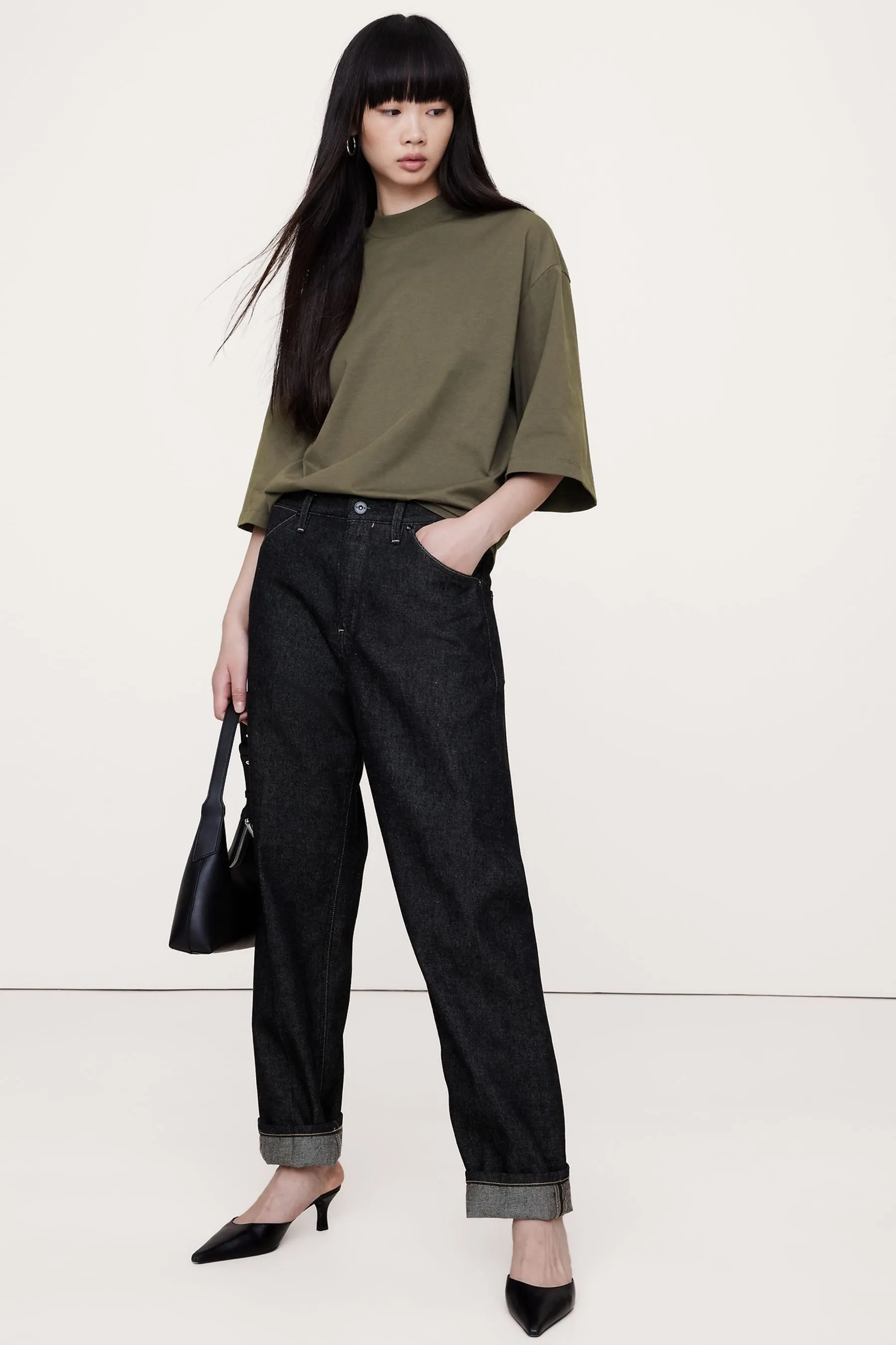 Banana Republic Maglietta boxy in cotone pesante    