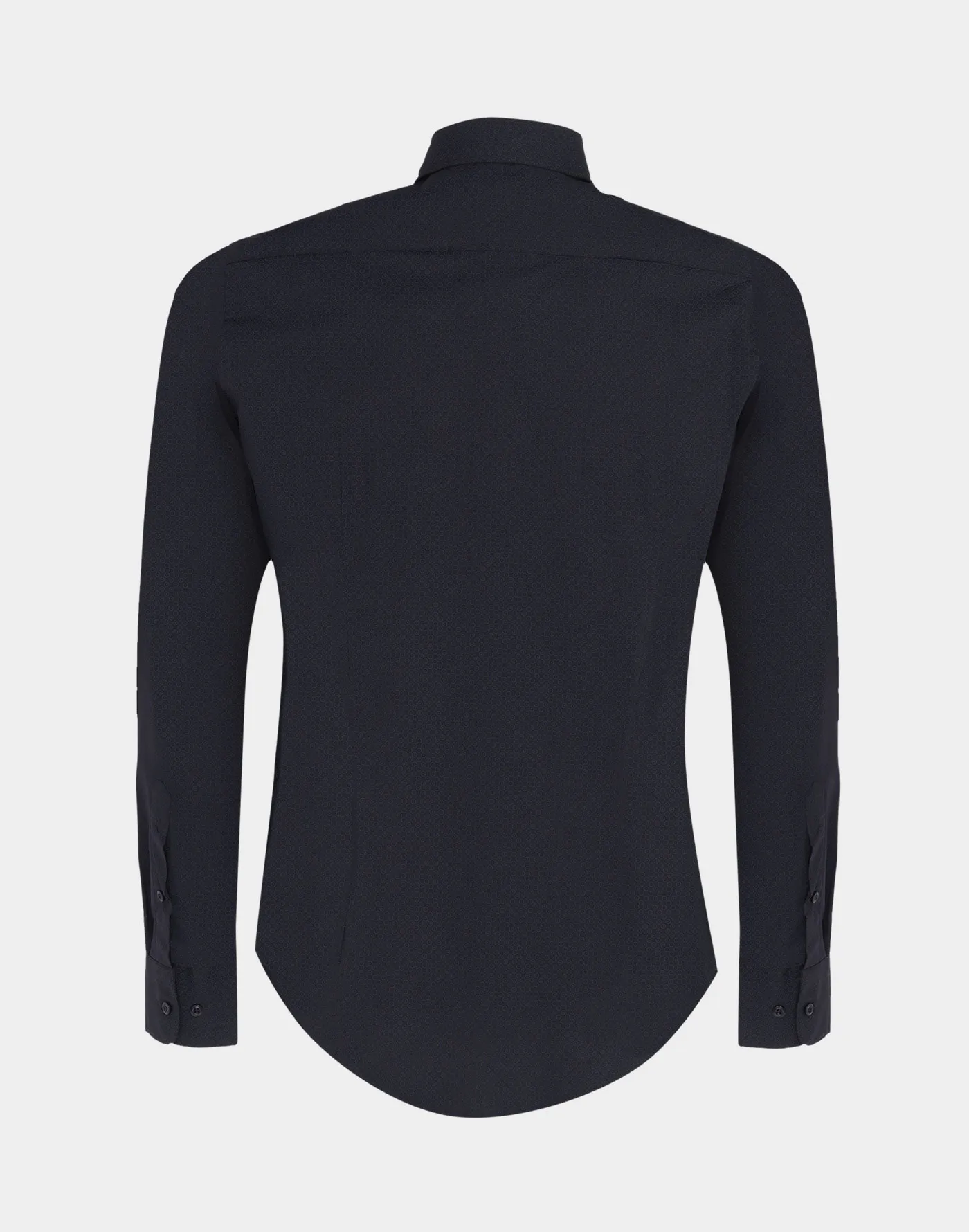 Black Printed Super Slim fit Cotton Stretch Shirt