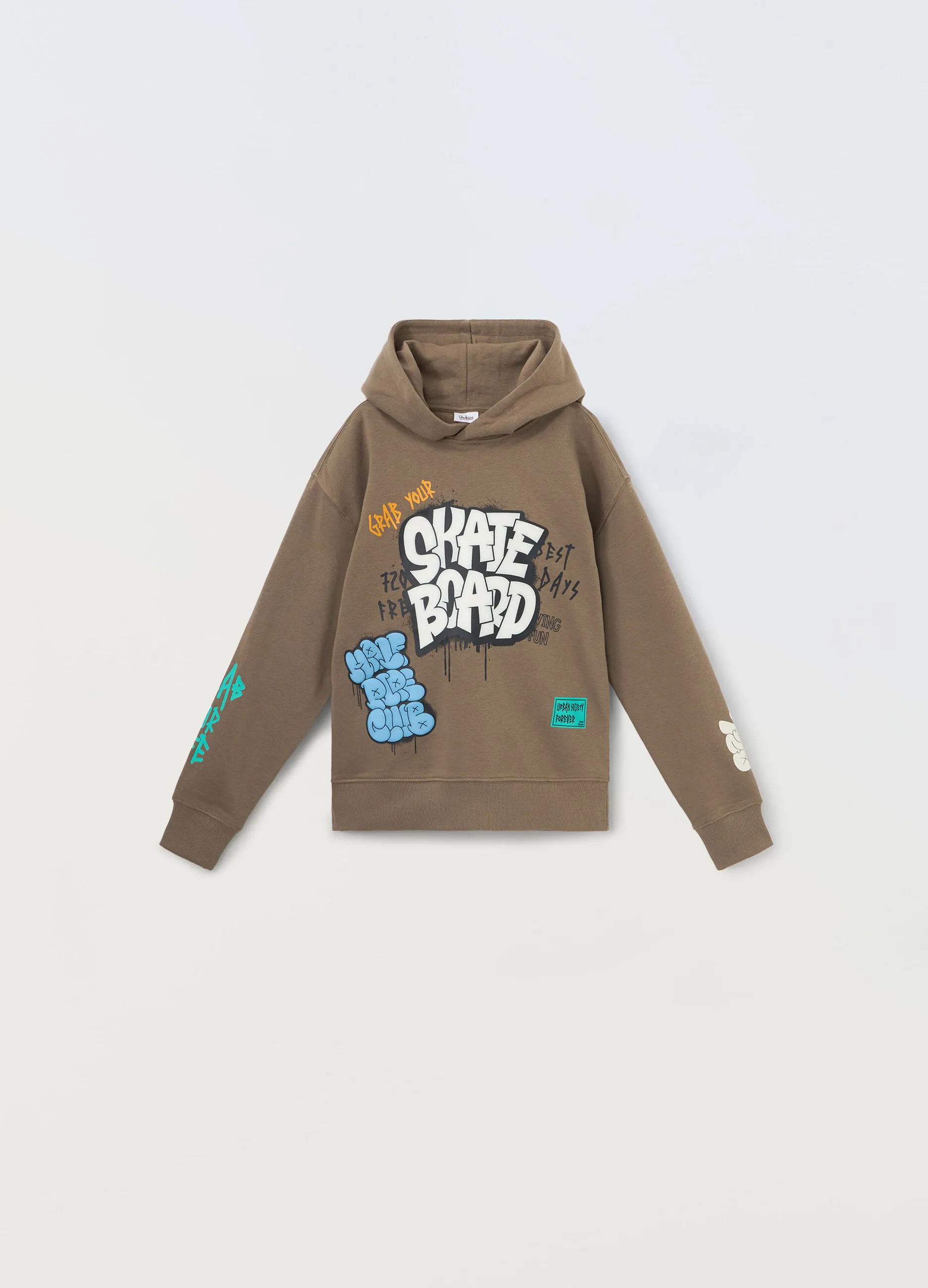BLUKIDS  Felpa con cappuccio misto cotone ragazzo