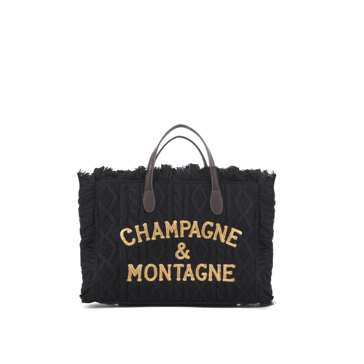 Borsa Colette Tricot Champagne & Montagne, Nero