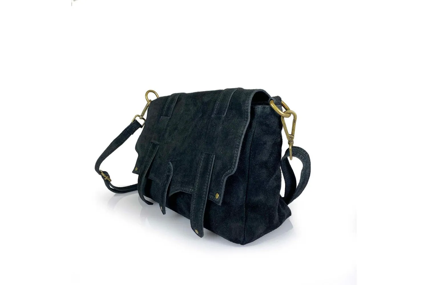 Borsa Donna in vera pelle Made in Italy colore Nero
