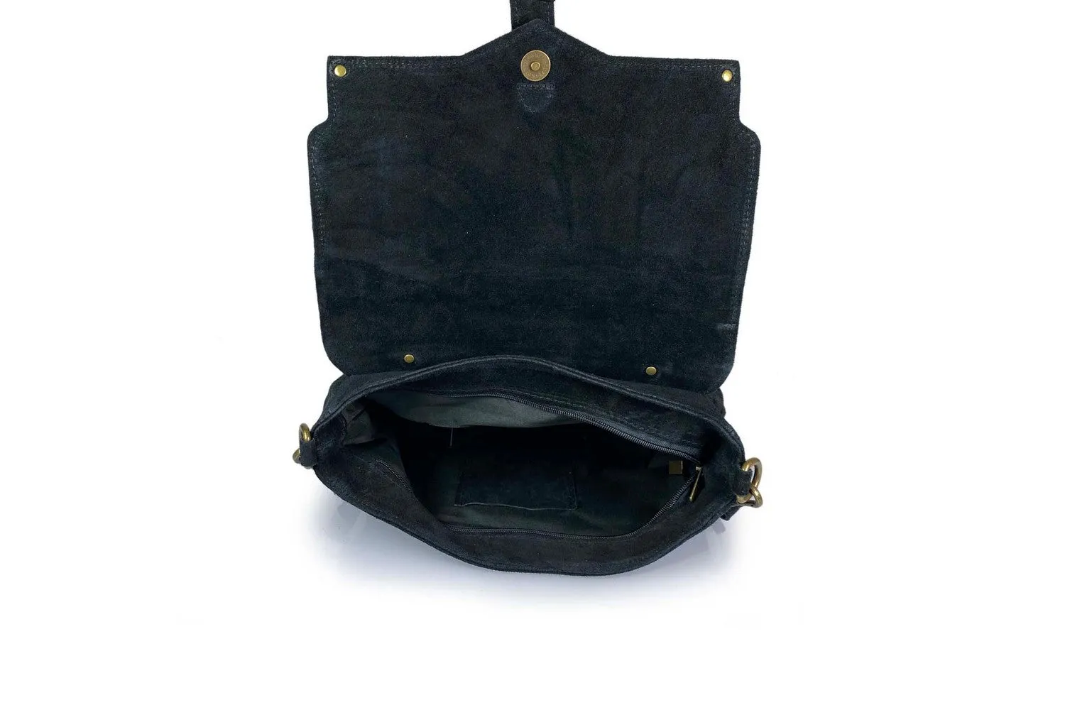 Borsa Donna in vera pelle Made in Italy colore Nero