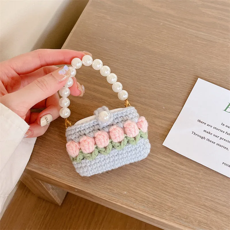 Borsettina protettiva Tulip Pearl Bag per auricolari Airpods