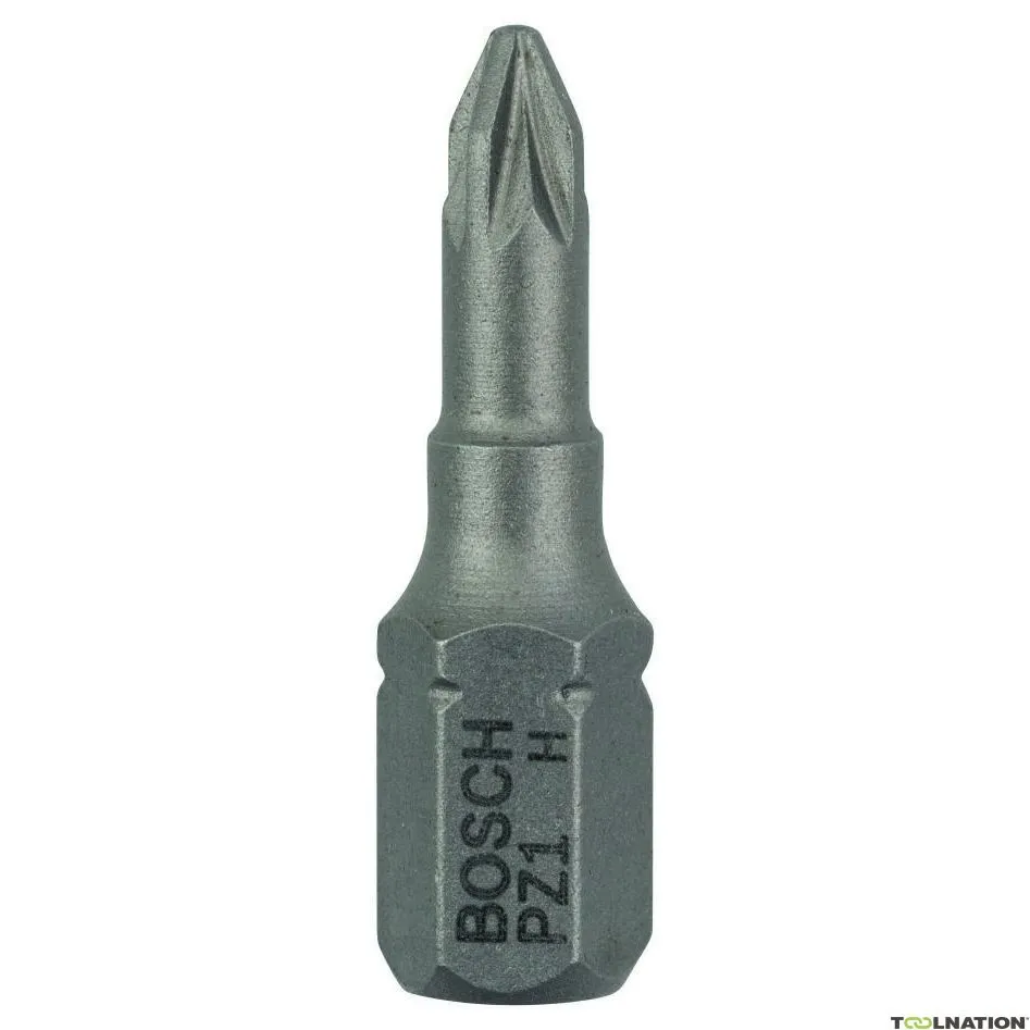 Bosch Professional Accessori 2607001556 25x Bit extra-duro PZ1, 25