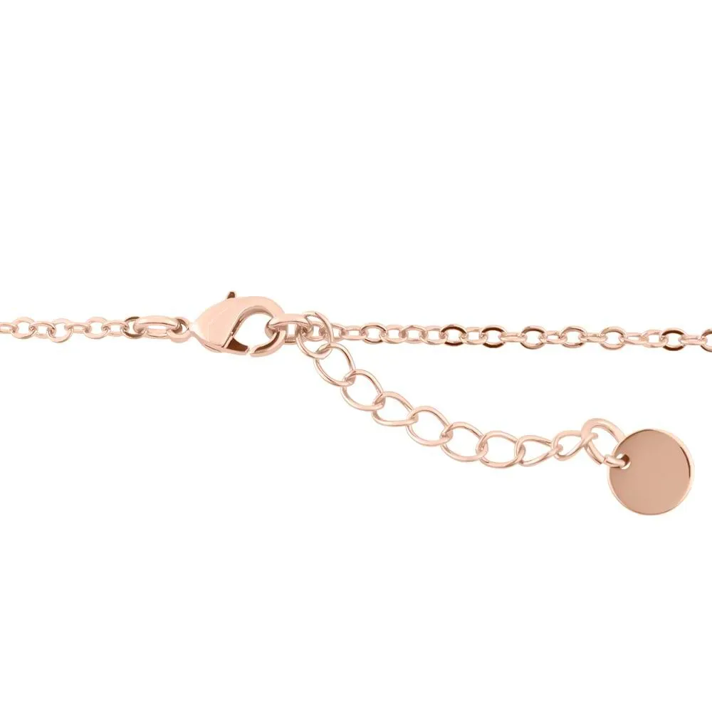 Bracciale Violet Ottone Rosa Cristallo Viola 16.5 + 3 cm 1665797