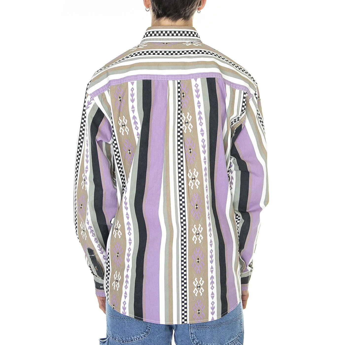 CARHARTT WIP L/S Coba Stripe Shirt Coba Stripe, Violanda / Soot Moon Wash - Camicia Uomo Multicolore    