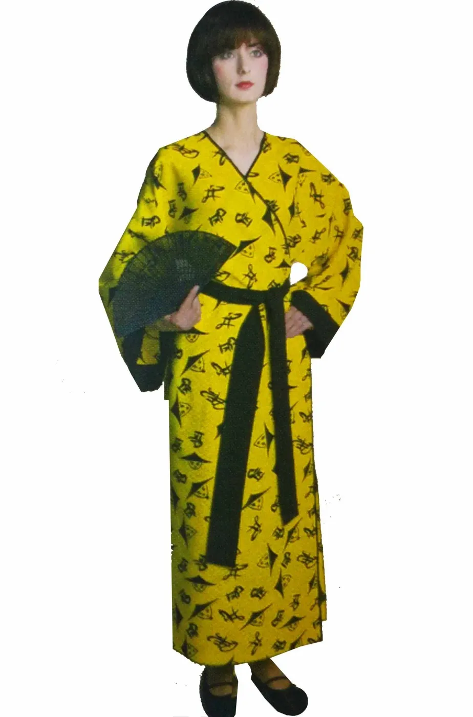 Costume da cinese donna adulta  giallo e nero
