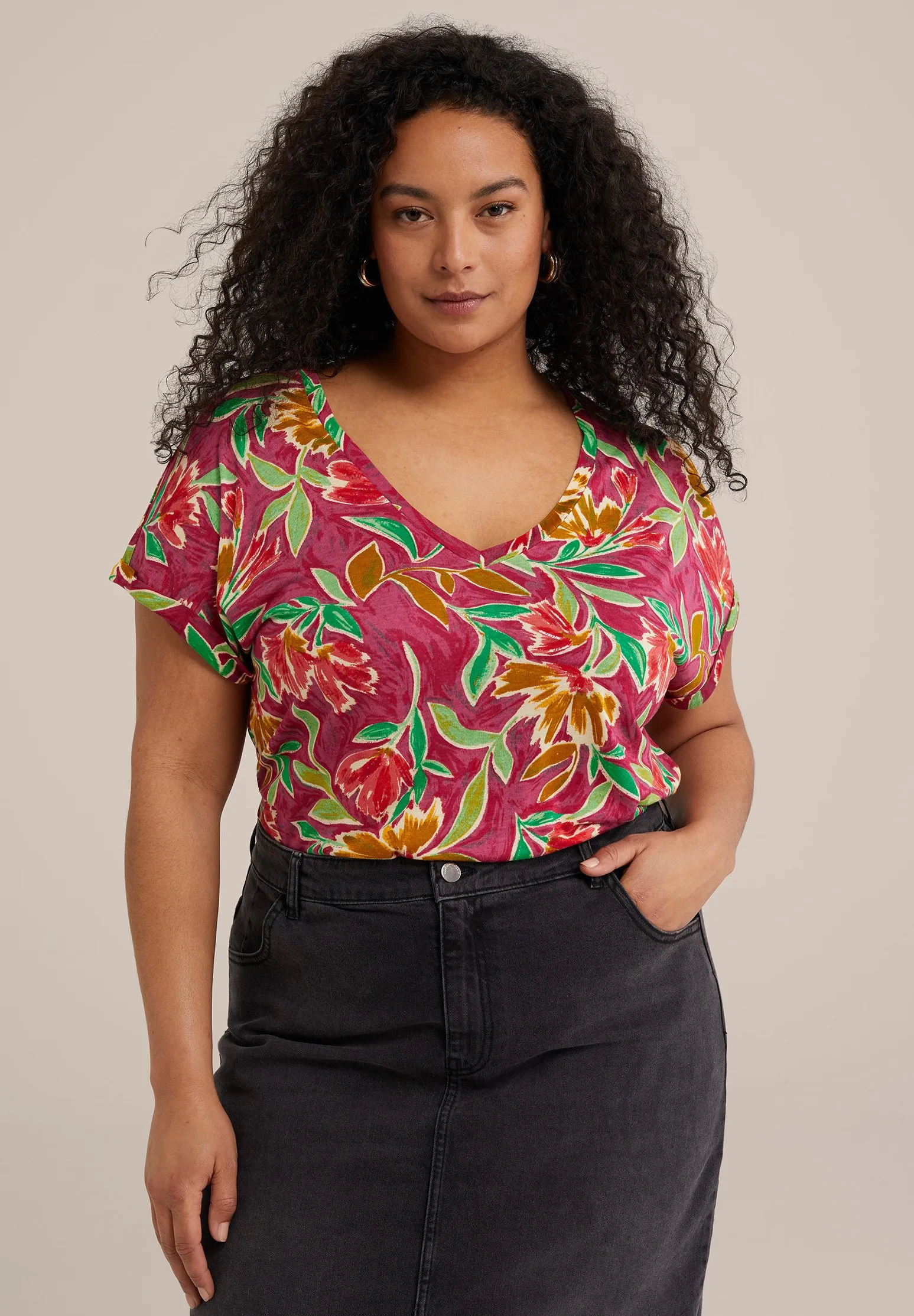 CURVE - T-shirt con stampa