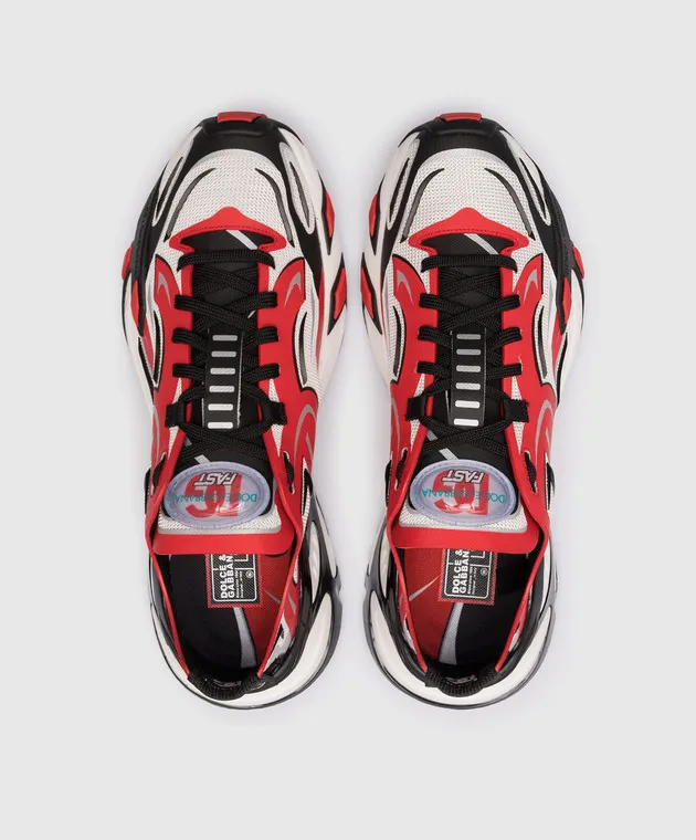 Dolce&Gabbana Scarpe da ginnastica rosse veloci CS2175AH405