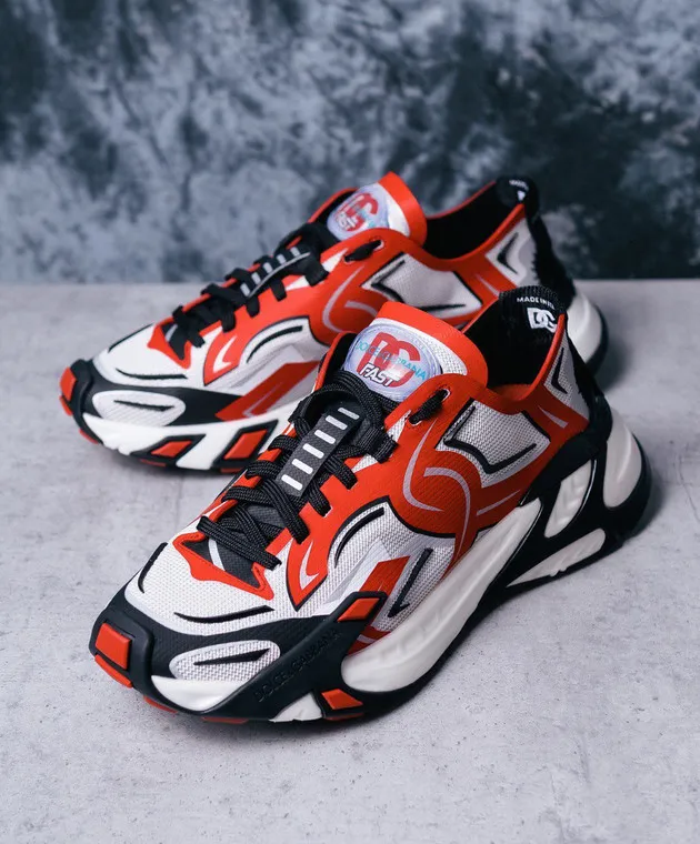 Dolce&Gabbana Scarpe da ginnastica rosse veloci CS2175AH405