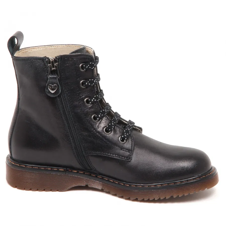 E1458 anfibio bimba nero TWIN-SET SIMONA BARBIERI scarpe boot kid girl