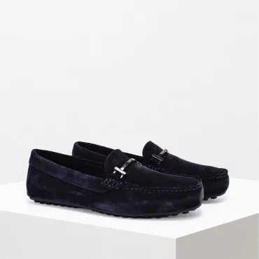  FRAU Mocassino in Camoscio Col. Blu