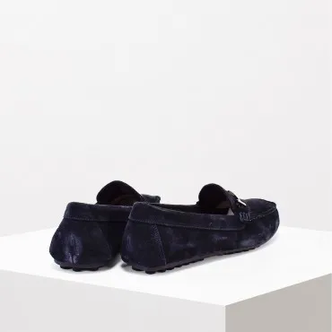  FRAU Mocassino in Camoscio Col. Blu