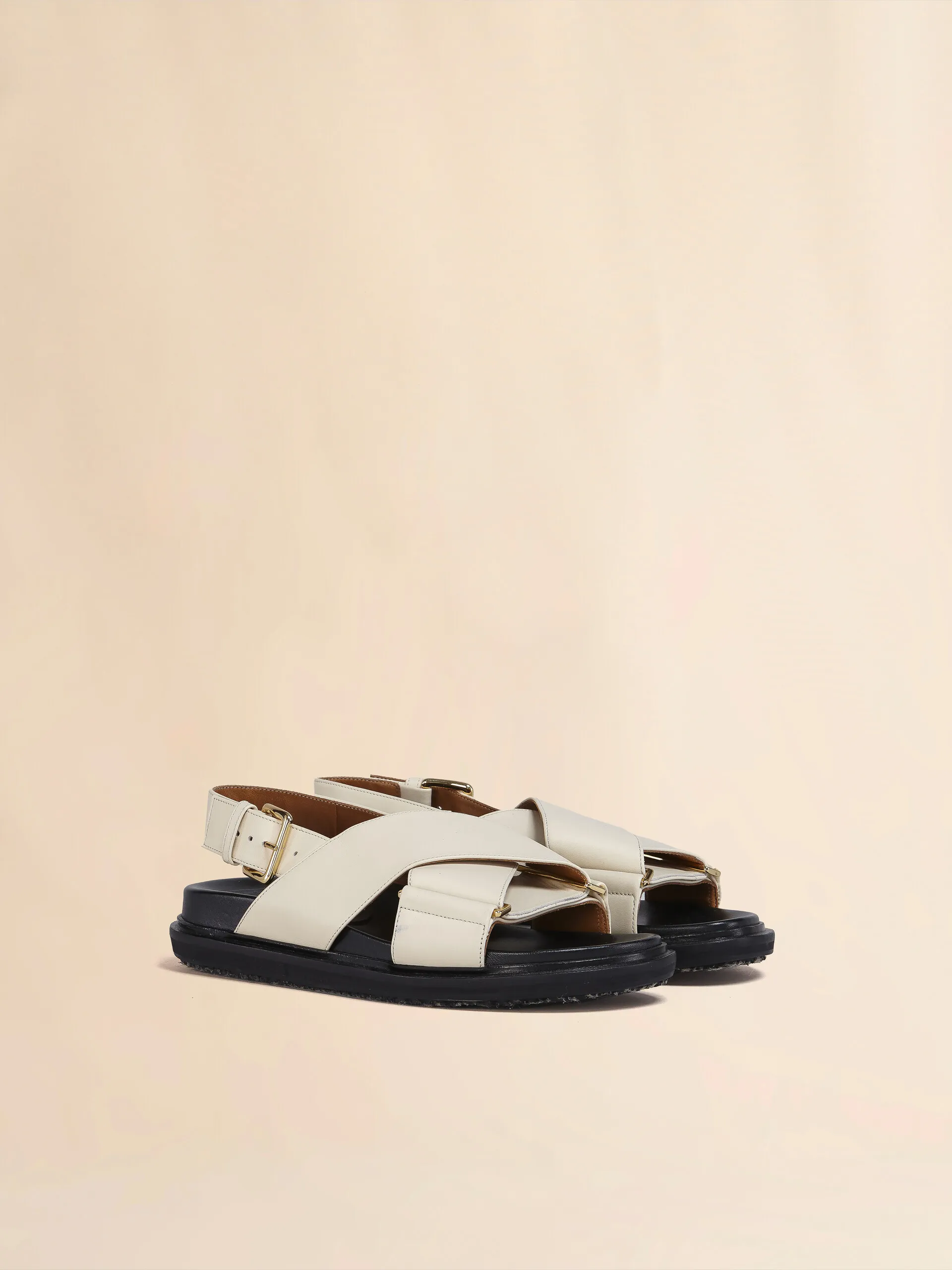 Fussbett in pelle bianca