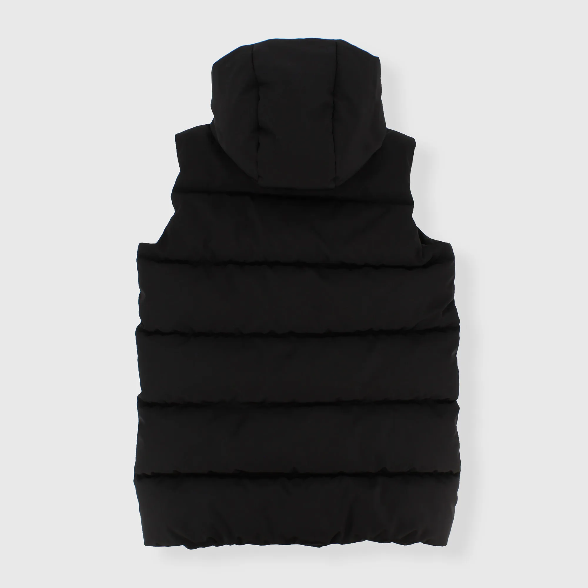 Gilet in nylon da bambina, NERO            