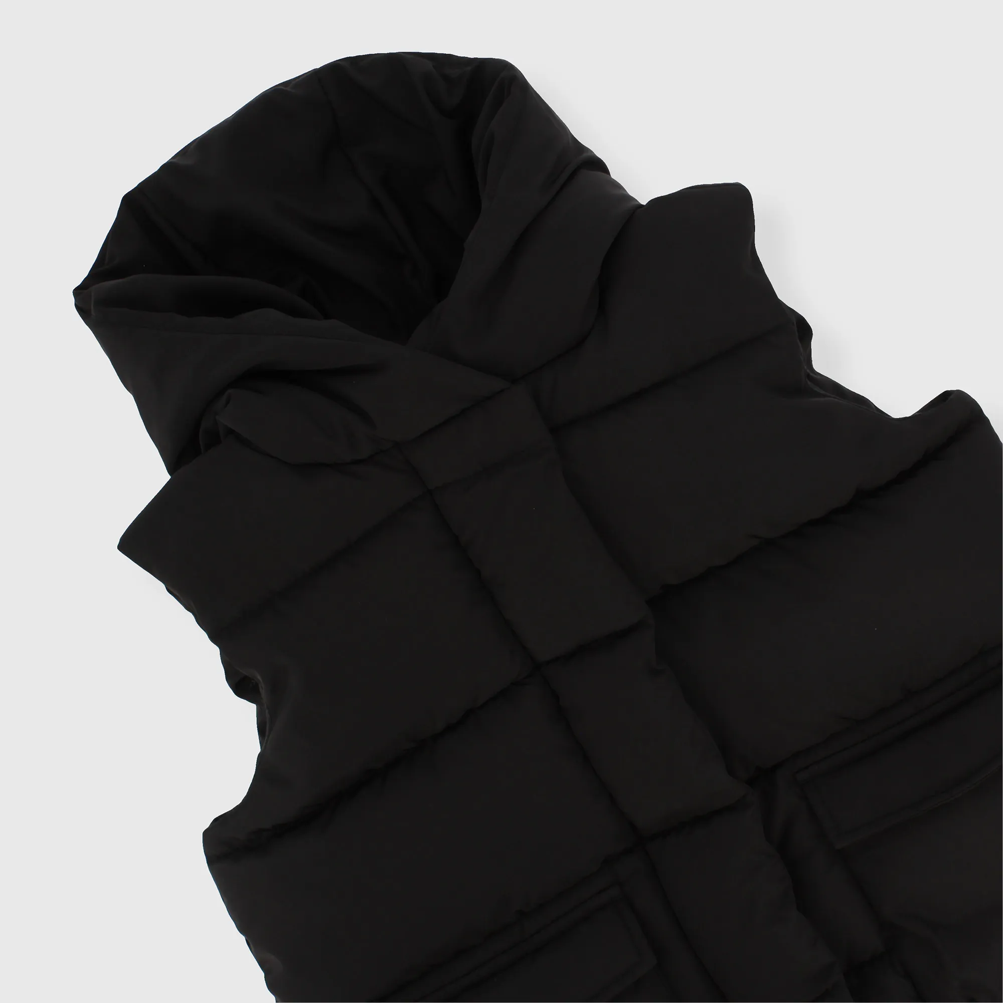 Gilet in nylon da bambina, NERO            