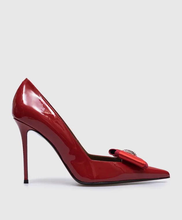 Giuseppe Zanotti Scarpe Raquel in vernice rossa con fiocco I460026