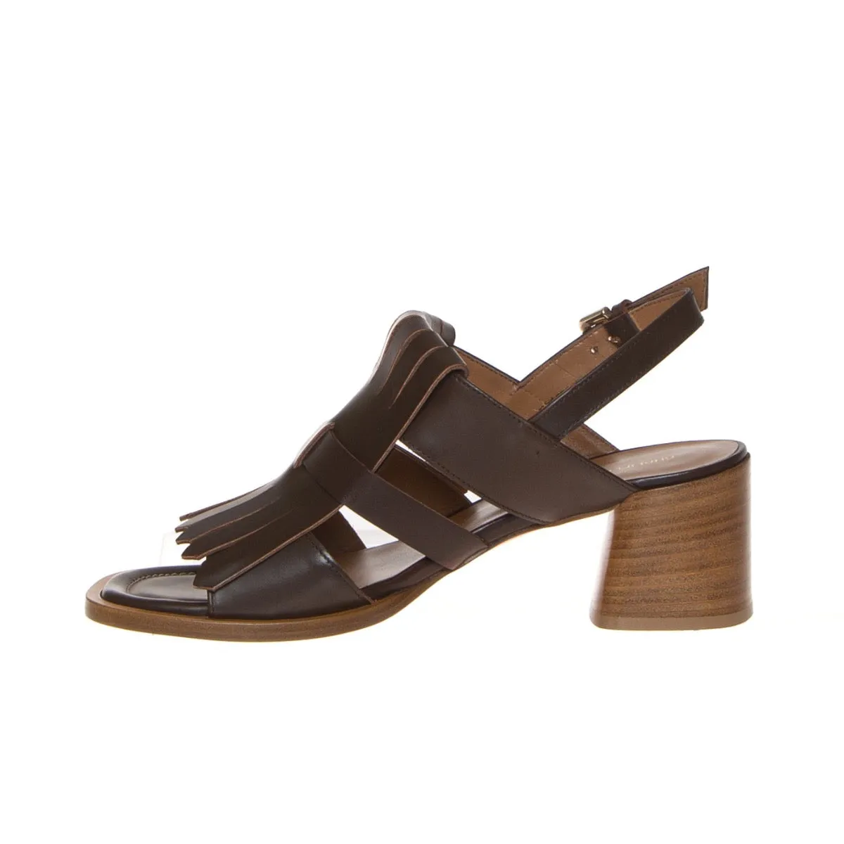 GUGLIELMO ROTTA GYPSY SANDALO FRANGIA MARRONE  