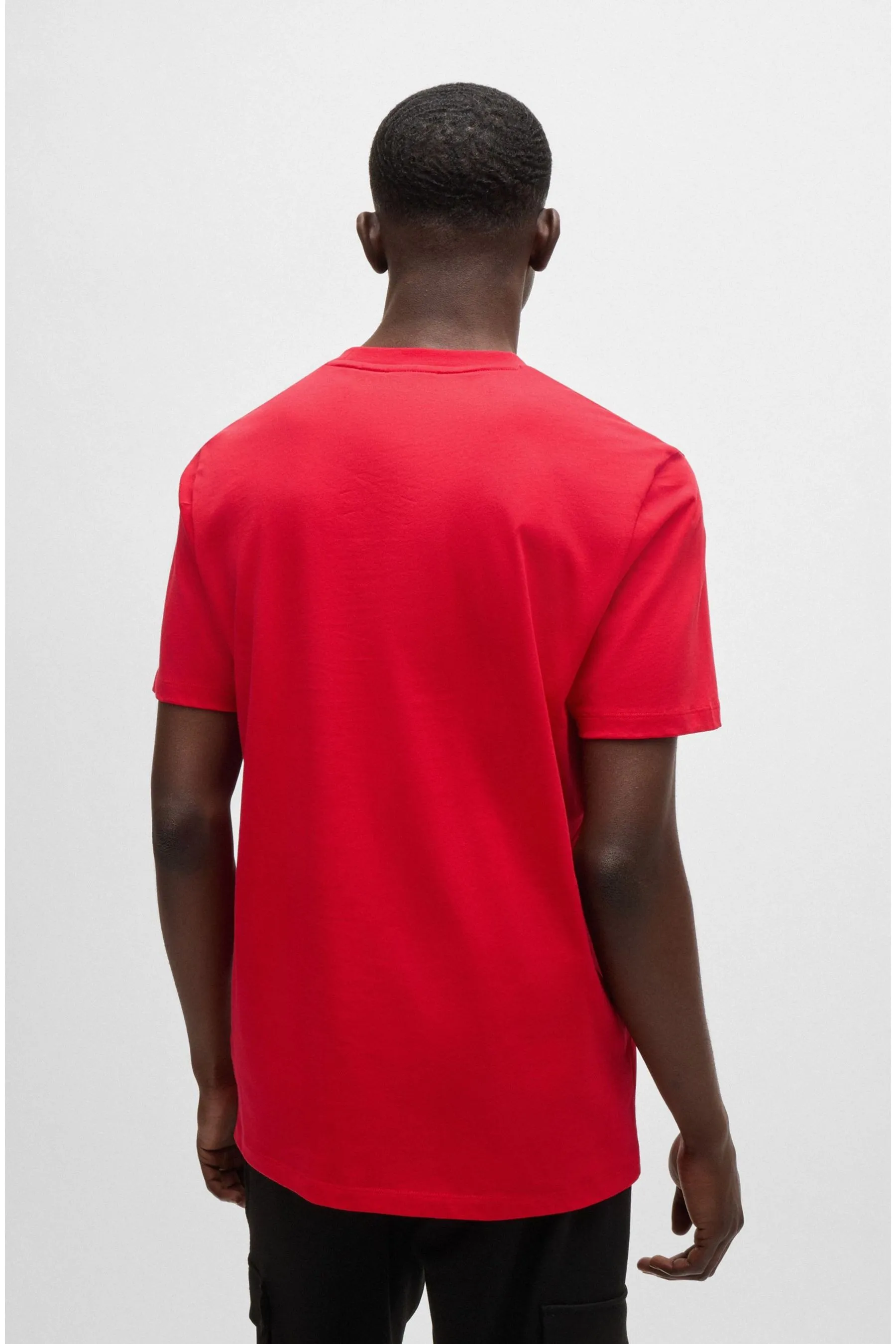 HUGO HUGO Stacked Logo Cotton Jersey T-Shirt    