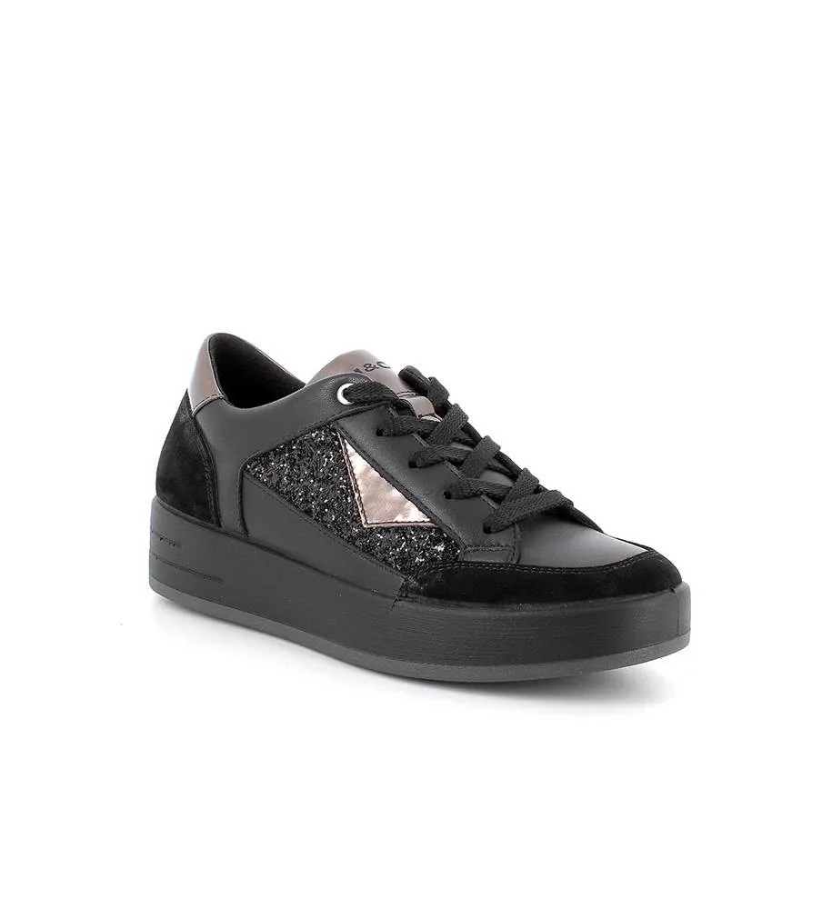 Igi&Co Alina 6668500 Nappa Soft Glitter Nero