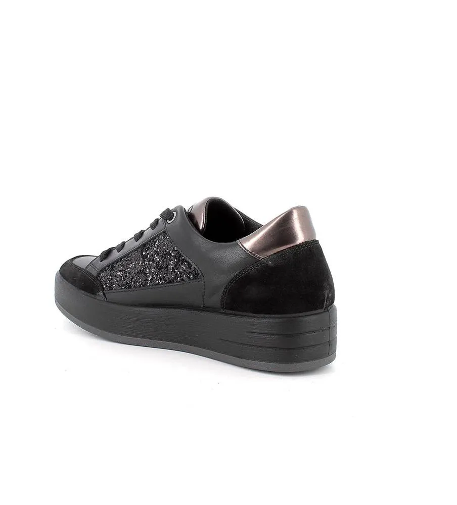 Igi&Co Alina 6668500 Nappa Soft Glitter Nero