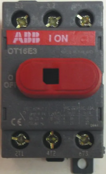 Interruttore di isolamento ABB OT125F3 1SCA105033R1001, 3P, 125A, 750V ca, per guida DIN OT125F3, IP20