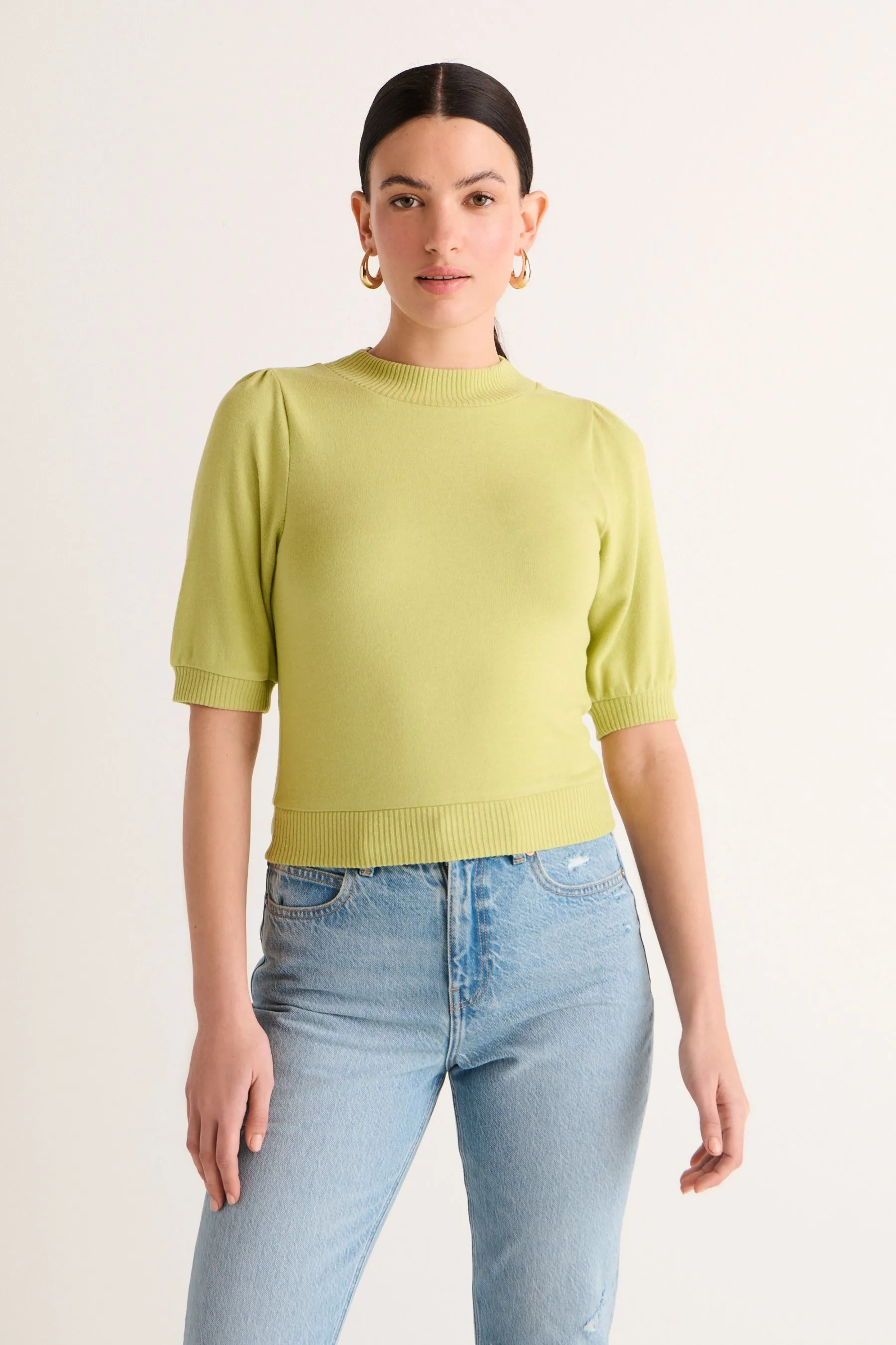 Maglia comoda Manica corta Girocollo    