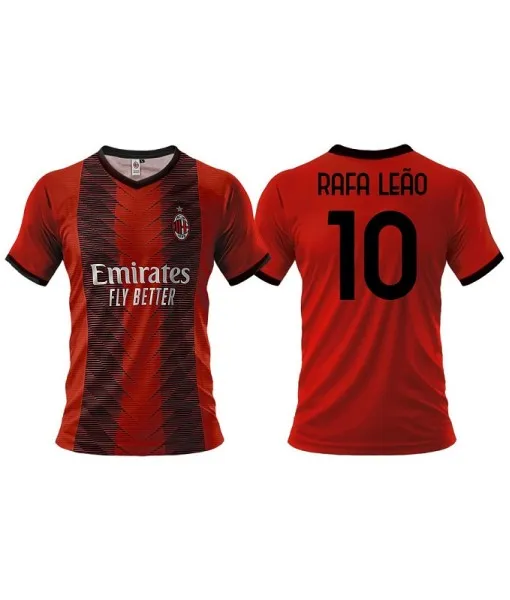 MAGLIA LEAO MILAN UFFICIALE 23-24 HOME 10 ADULTO e BAMBINO 