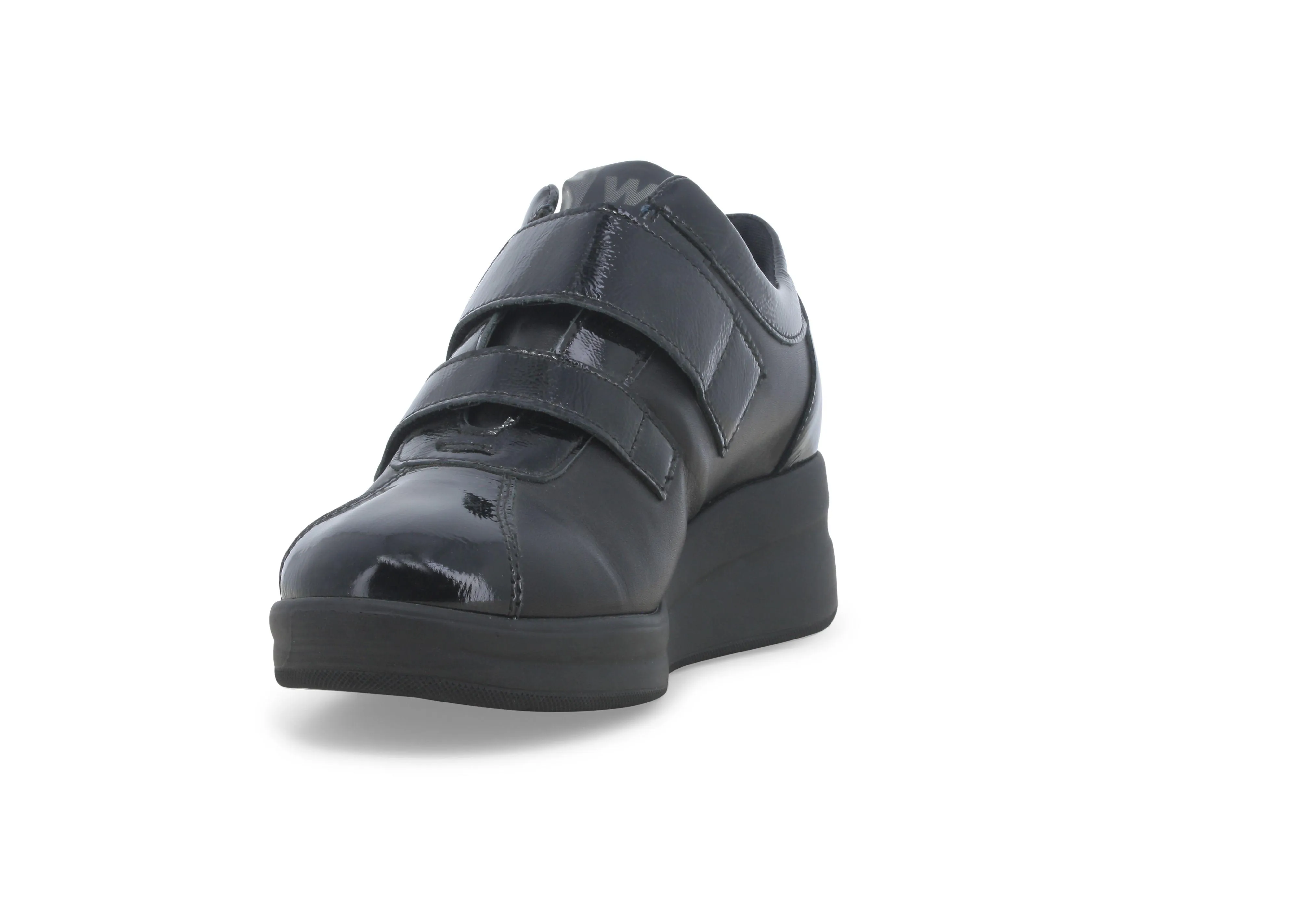 Melluso Sneakers donna in vernice e pelle nero r25643w
