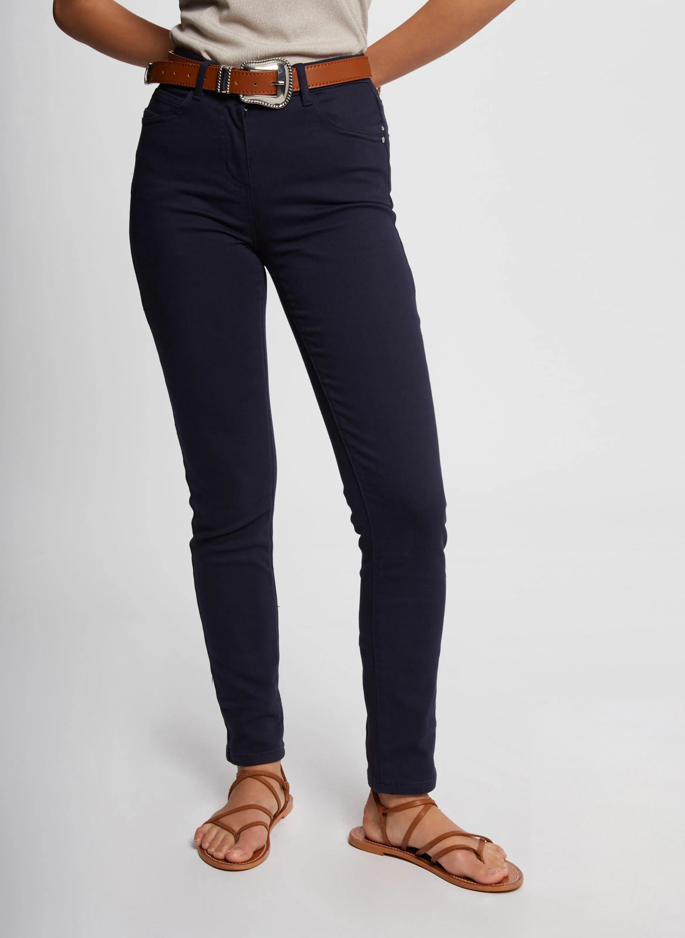  MORGAN   PRETTY - Jeans skinny in misto cotone | Blu