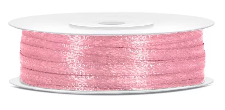 Nastro regalo rosa satinato 50m x 3mm