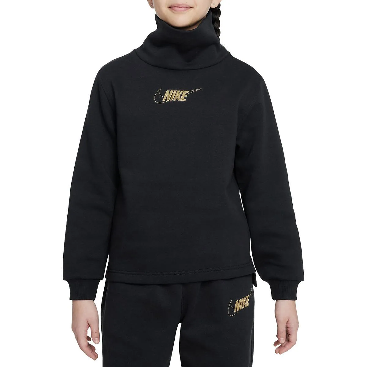      NIKE FELPA COLLO ALTO SHINE BAMBINA  