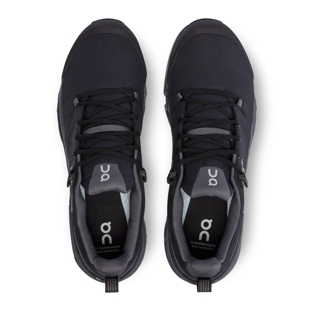 On Running Men Cloudwander Waterproof - Black / Eclipse