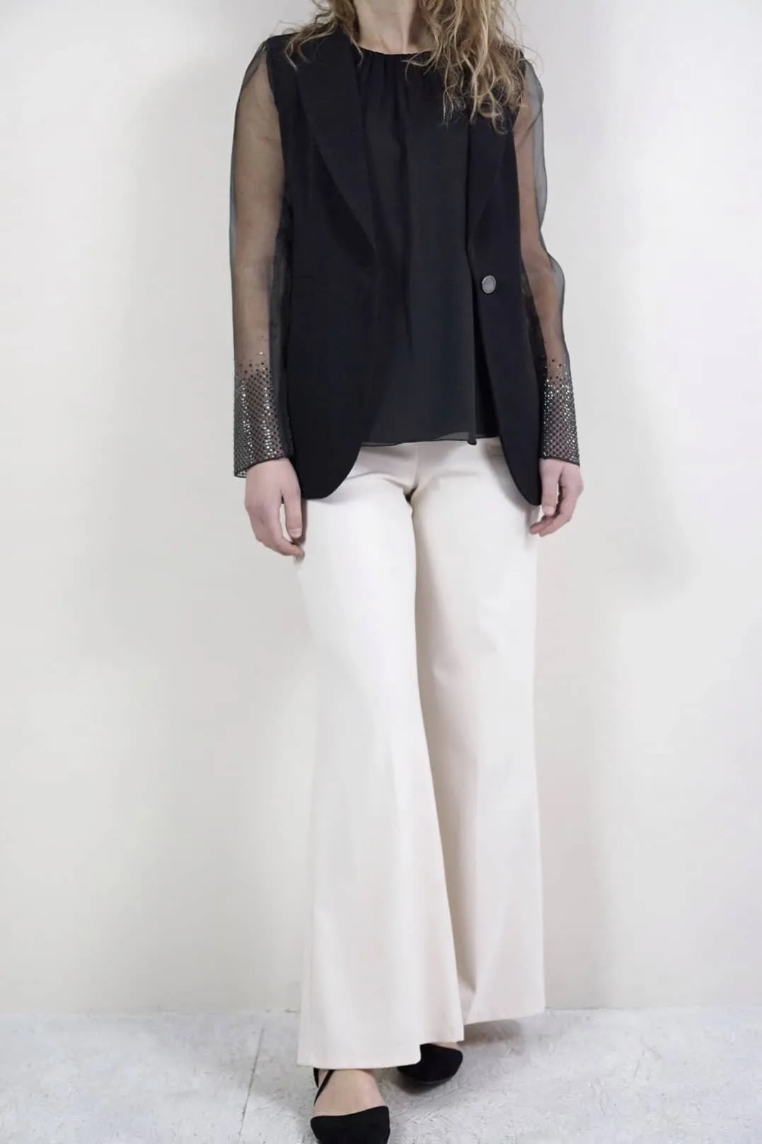 Pantaloni burro wide leg | Cherry Blue