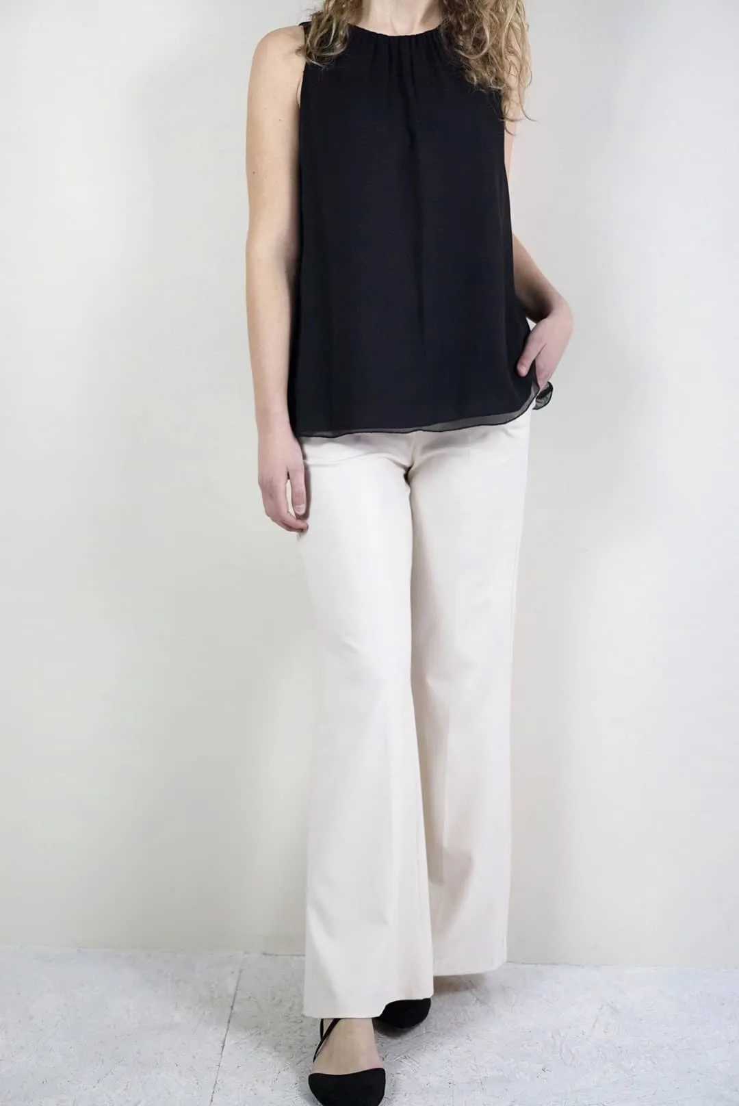 Pantaloni burro wide leg | Cherry Blue