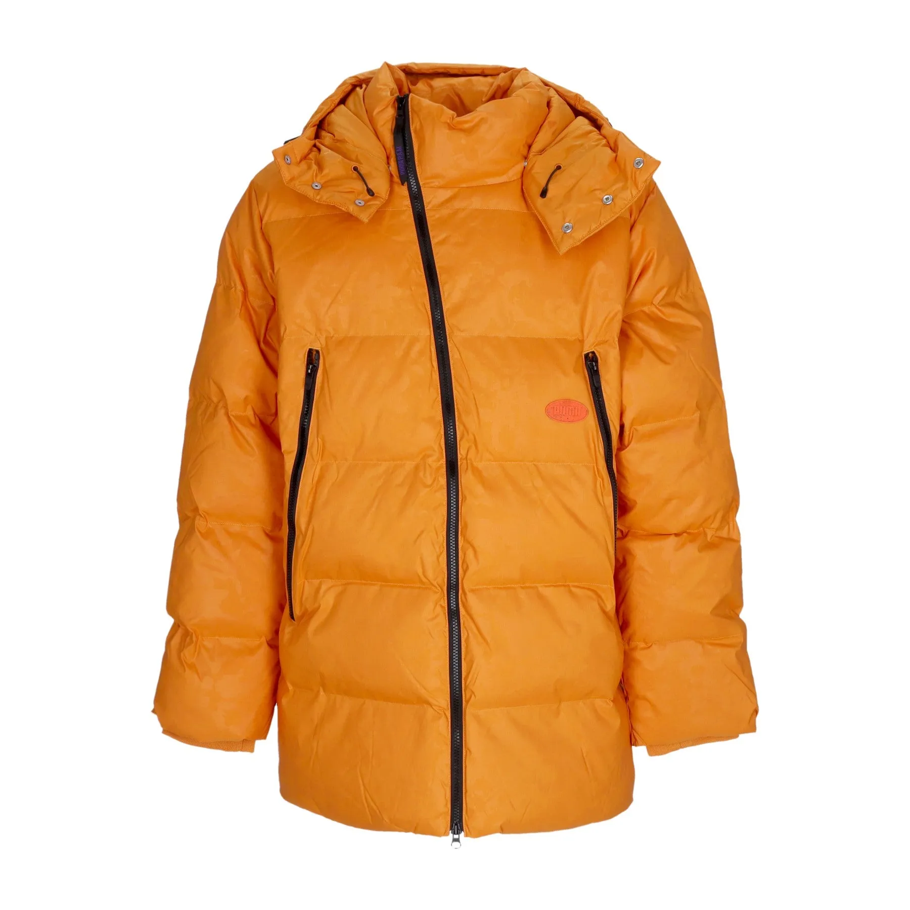 Piumino Lungo Uomo  Oversized Long Puffer Jacket X P.a.m. Orange Brick Aop