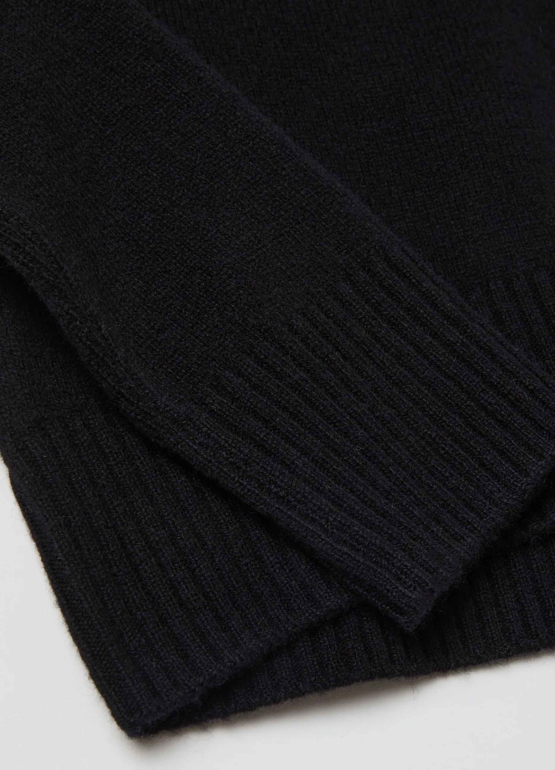 Pullover mock neck in lana cardata