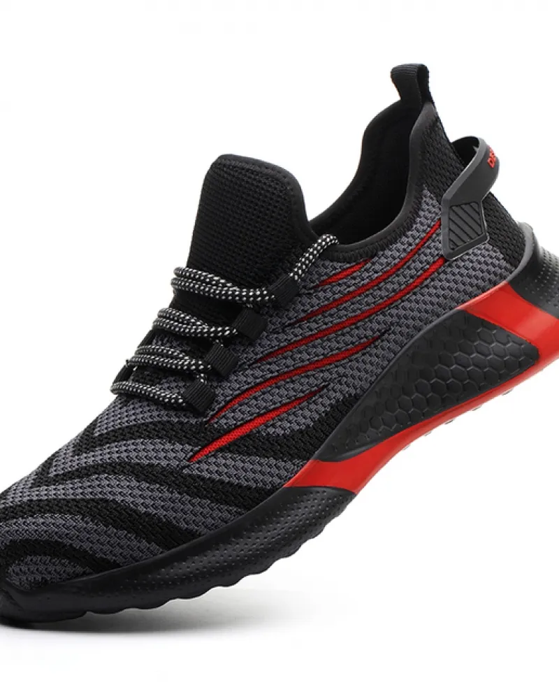 Scarpe da lavoro traspiranti in pelle scamosciata in pelle di cinghiale Scarpe antinfortunistiche a prova di perforazione con pu