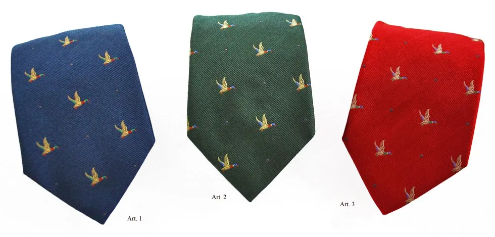 Silk Ties man fantasy duck in flight