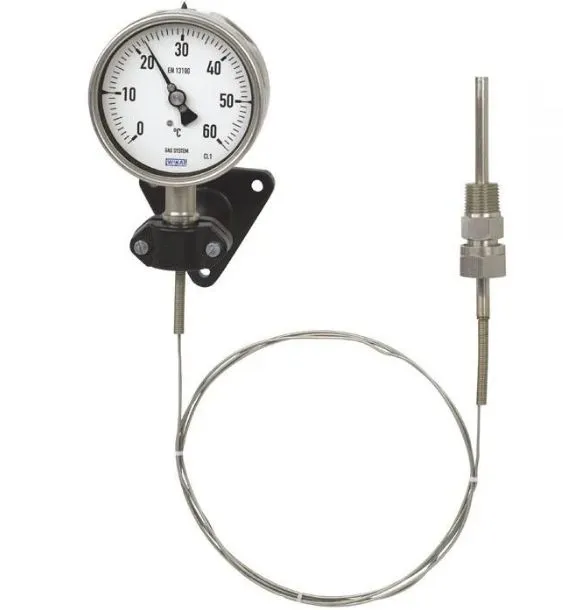 Termometro a quadrante WIKA, 0 → +120 °C Classe 1 secondo EN 13190, Ø quadrante 100mm, Quadrante