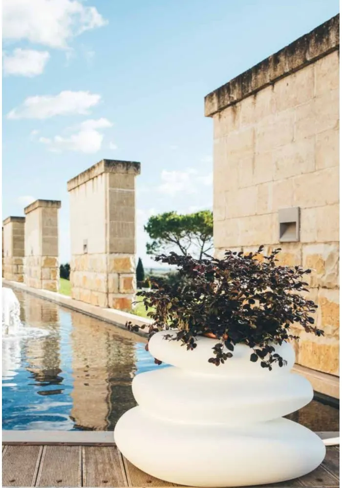 Vaso mod. EDEN POT - Linea Cromia by Monacis Colore Bianco